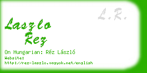 laszlo rez business card